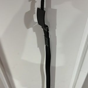 Mens xl black leather belt nwt